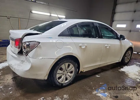 2012 Chevrolet Cruze Ls из США, поврежденный, VIN 1G1PC5SH8C7291860